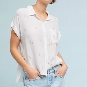 Rails Bottle-Printed Short-sleeve Buttondown - Med